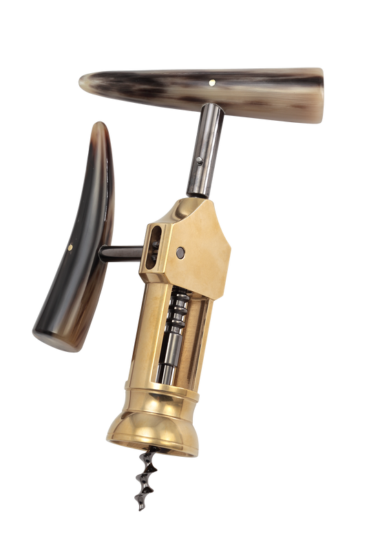 King Rack & Pinion Wine Opener - BLONDE BUFFALO HORN HANDLE Special Edition