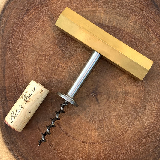 Wine Helix Direct Pull Corkscrew - Hex Brass Limited Edition