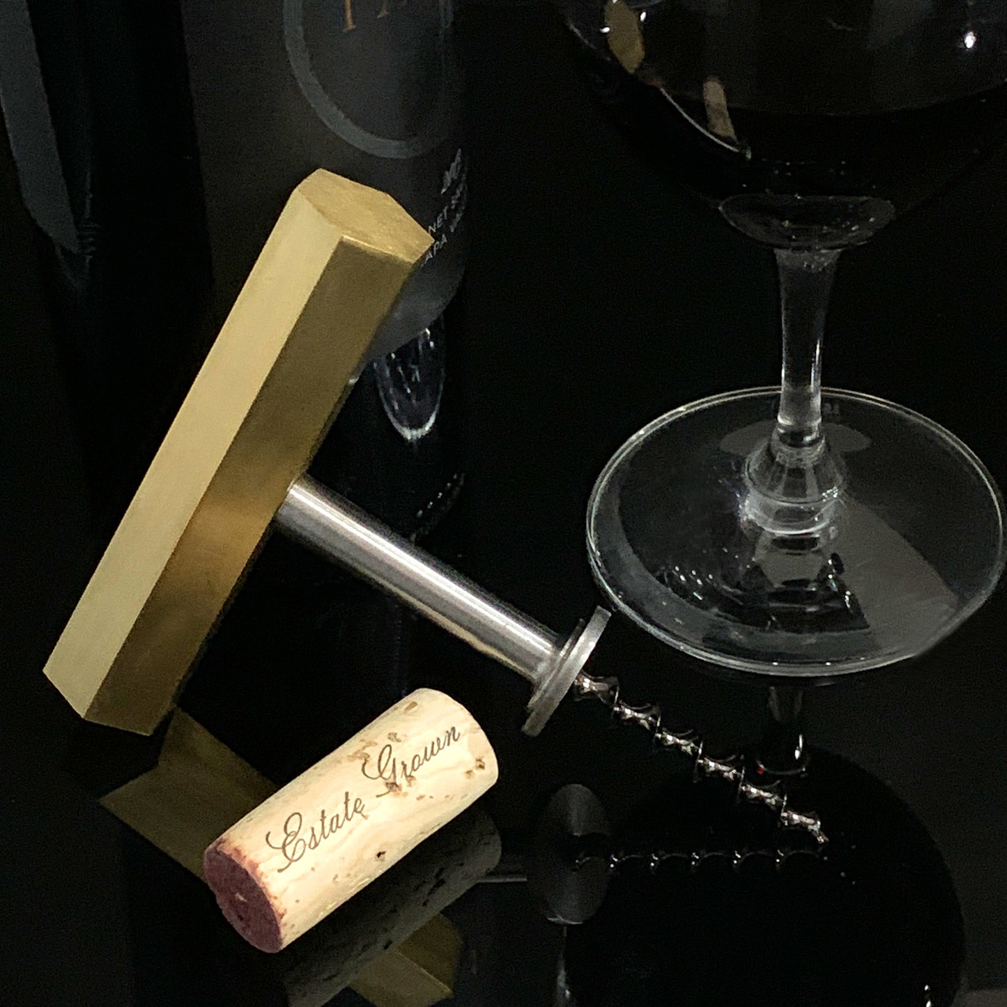 Wine Helix Direct Pull Corkscrew - Hex Brass Limited Edition