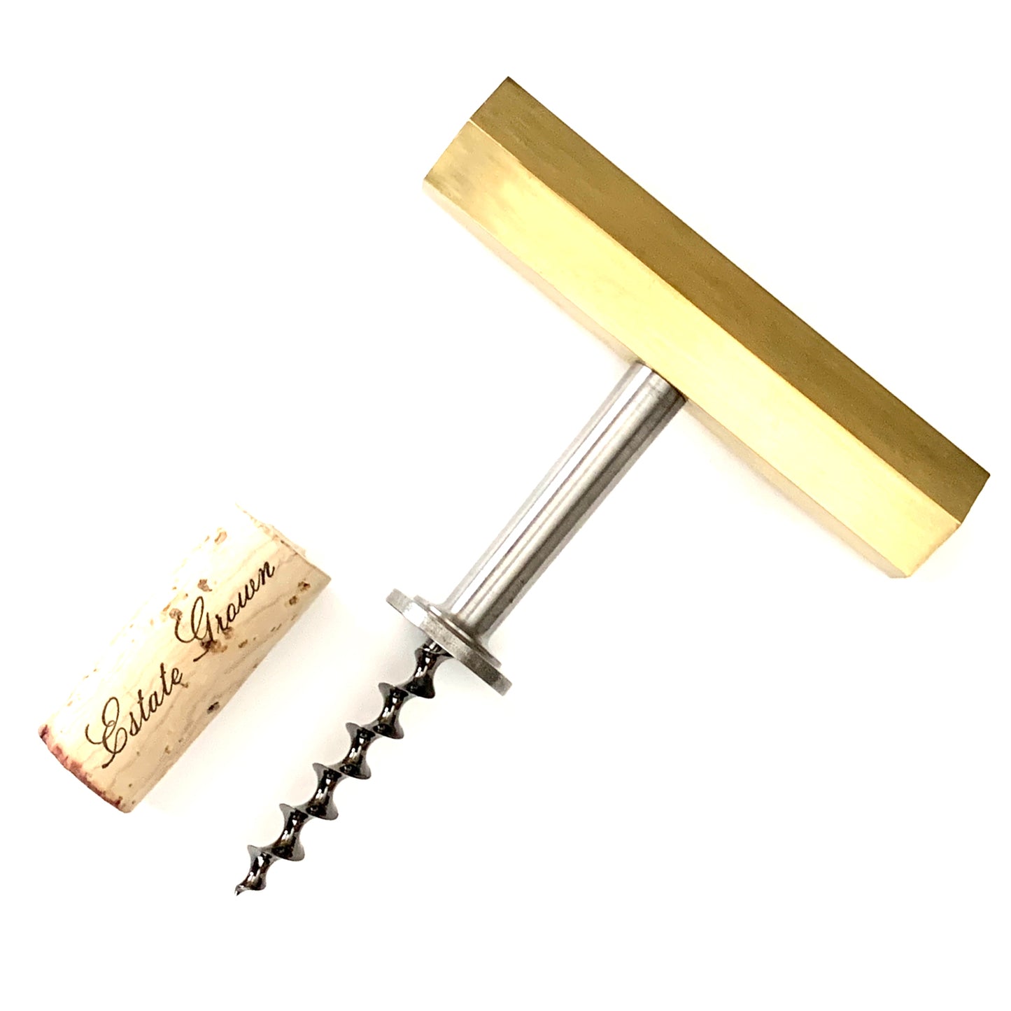 Wine Helix Direct Pull Corkscrew - Hex Brass Limited Edition