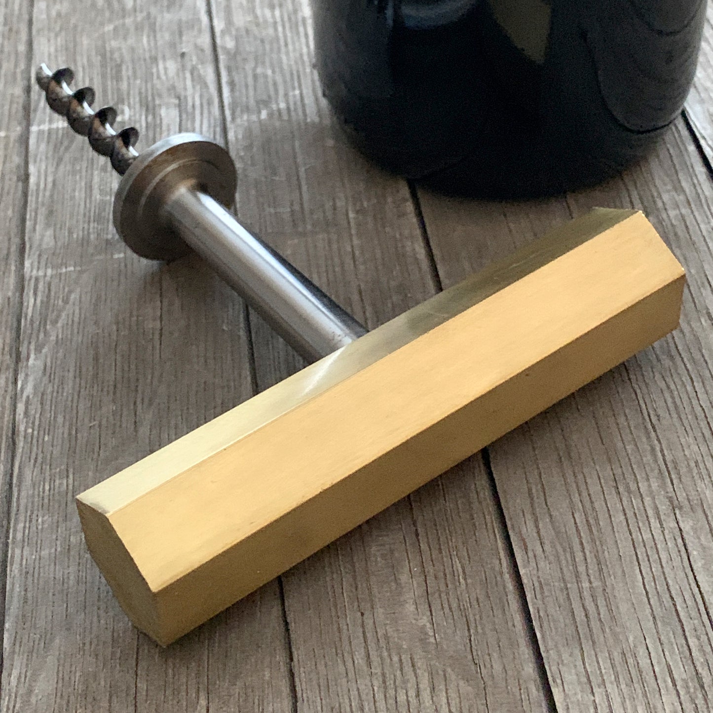 Wine Helix Direct Pull Corkscrew - Hex Brass Limited Edition