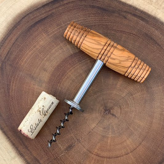 Wine Helix Direct Pull Corkscrew - Olive Wood Edition