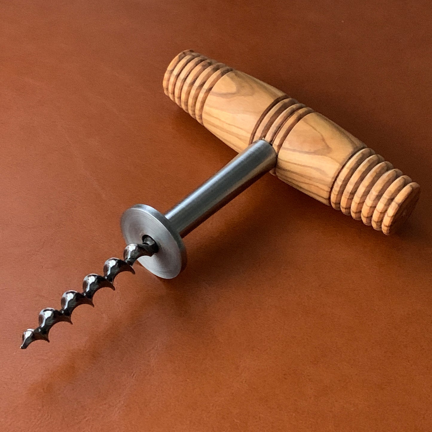 Wine Helix Direct Pull Corkscrew - Olive Wood Edition