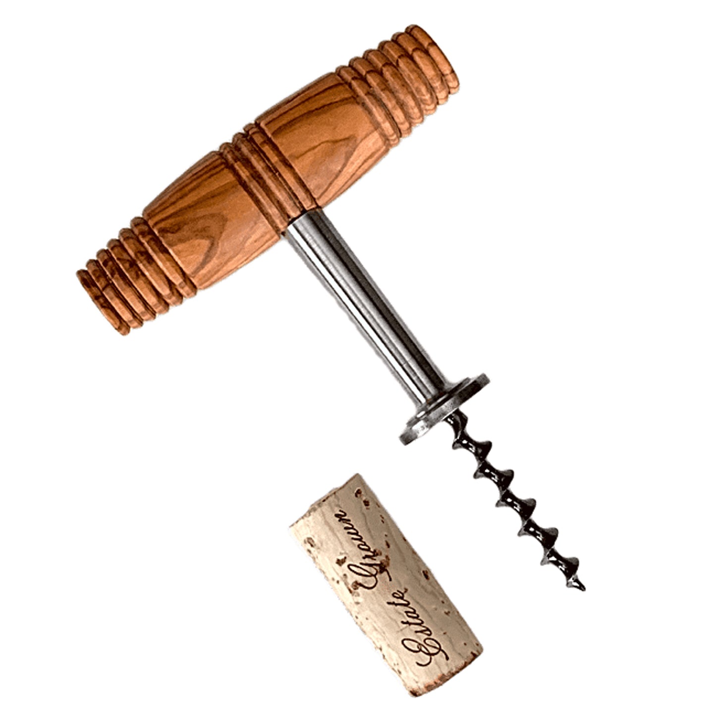 Wine Helix Direct Pull Corkscrew - Olive Wood Edition