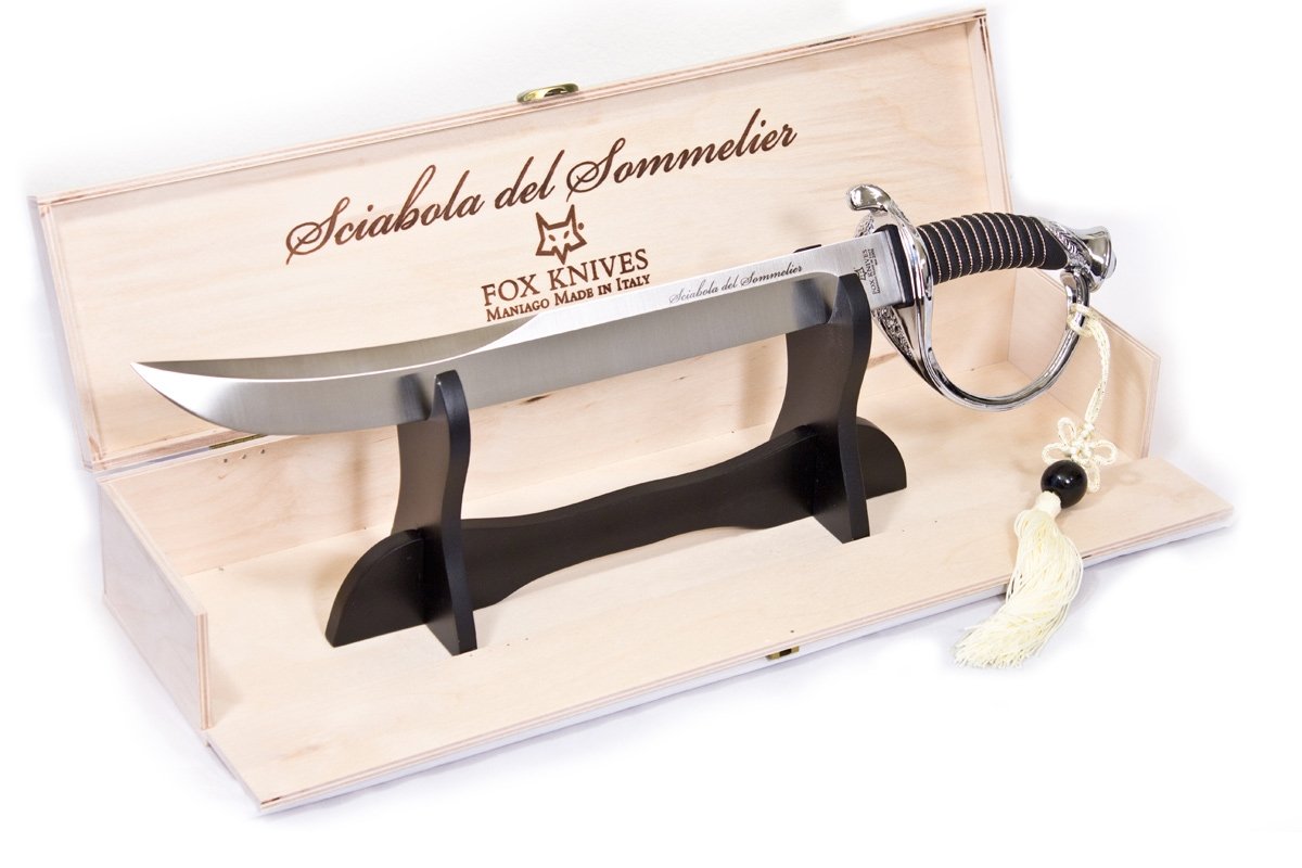 Fox Sciabola del Sommelier Champagne Saber- Nickel Handle